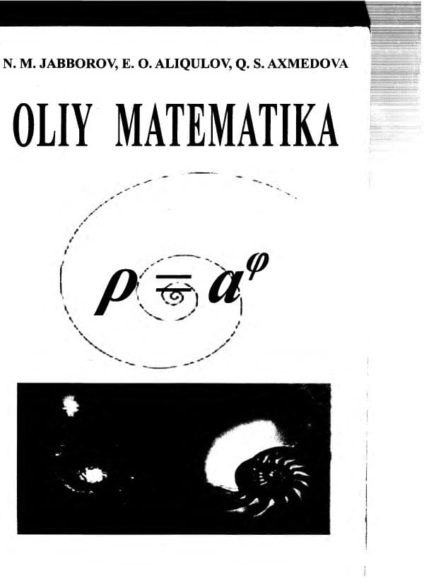 N.M. Jabborov, «Oliy matematika». 1-2 qism. Qarshi, .