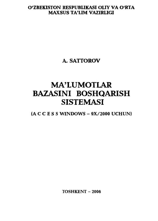 Malumotlar-bazasini-boshqarish-sistemasi.Сатторов-А
