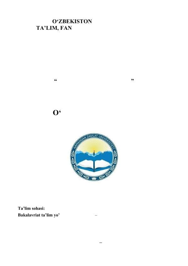 Amaliy_ekonometrika_oʻquv_uslubiy_majmua, K.Tajibayev__NamDU_