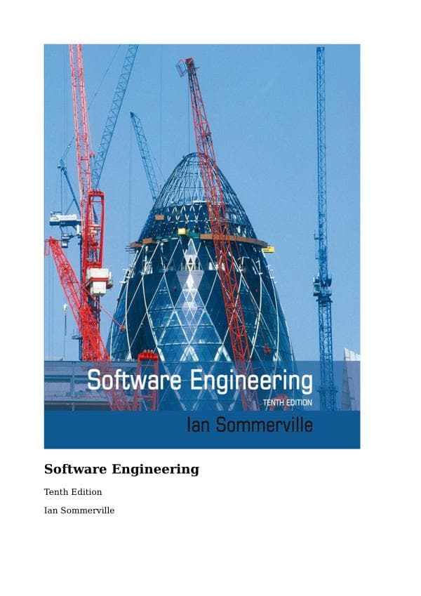 Ian Sommerville - Software Engineering - Tenth Edition -