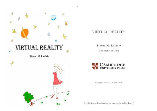 Steven M. LaValle. Virtual Reality. University of Illinois. DRAFT July 24,