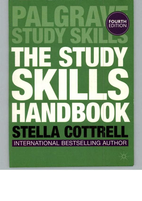 Cottrell, S.  The Study Skills Handbook. Hampshire Palgrave. Emma and Garry Pathare (2015) Headway Academic Skills 2 and 3. (Listening, Speaking and Study Skill
